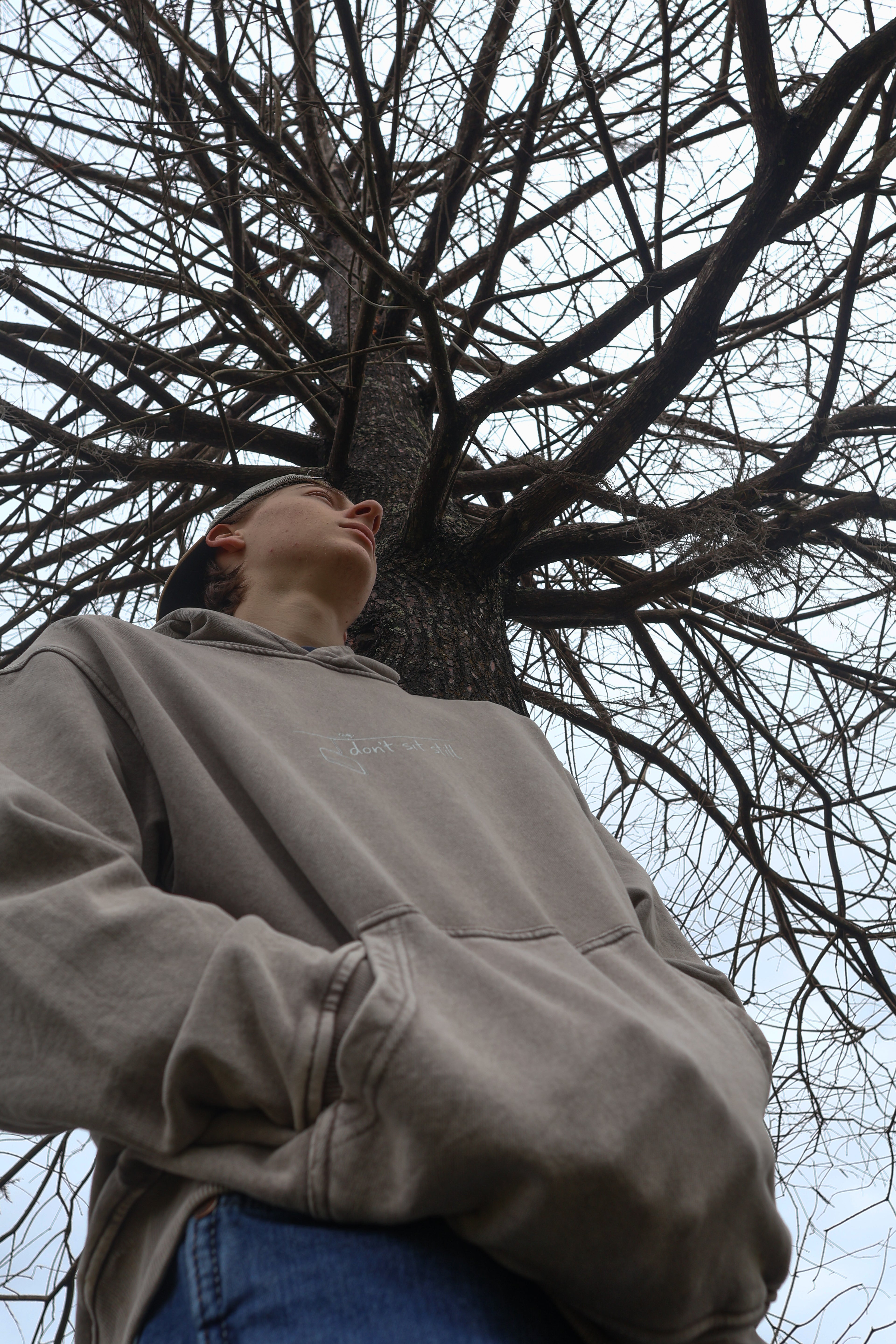 Snow Washed Loose Cotton Hoodie