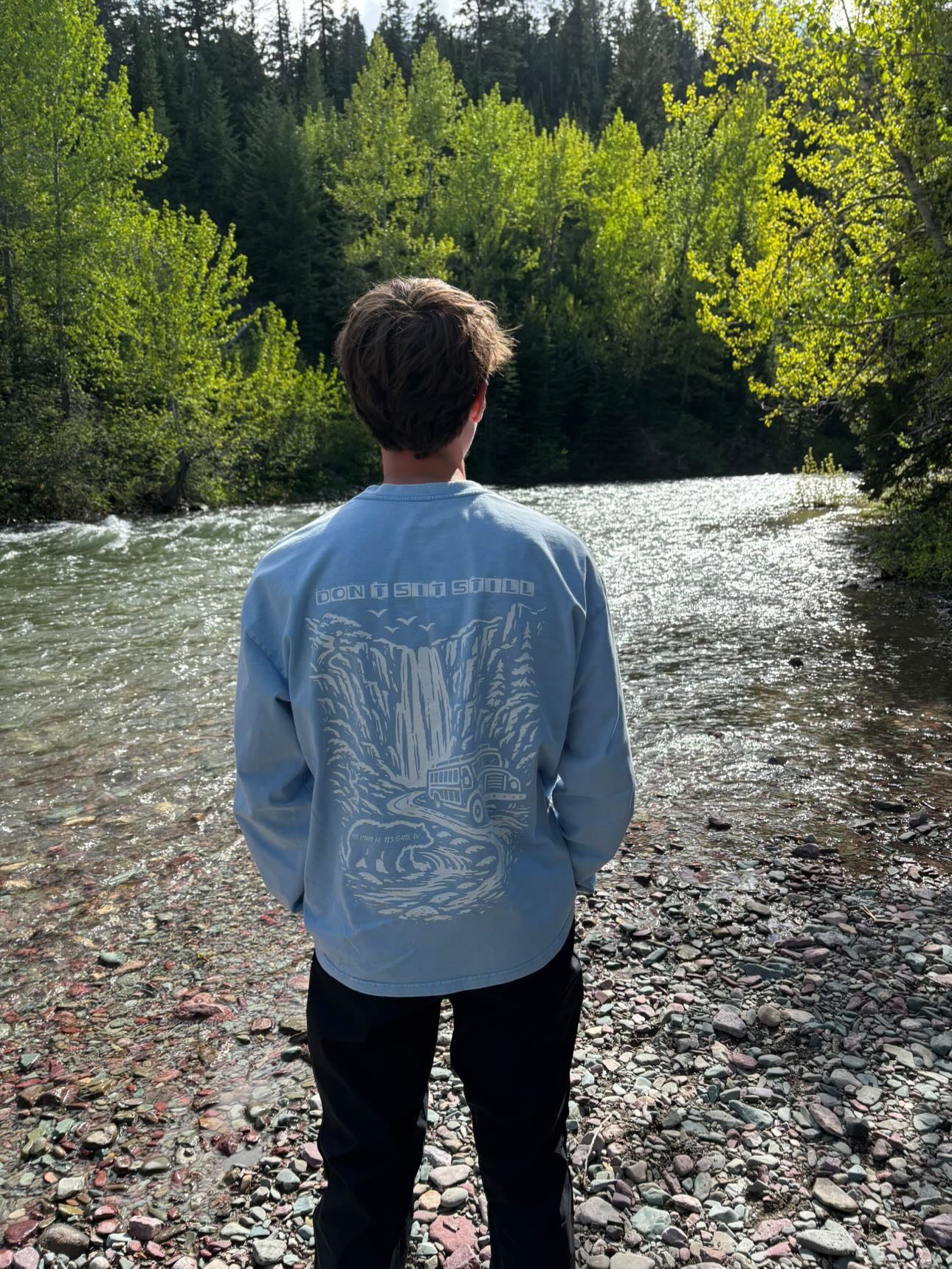 Glacier Park Long Sleeve washed t-shirt
