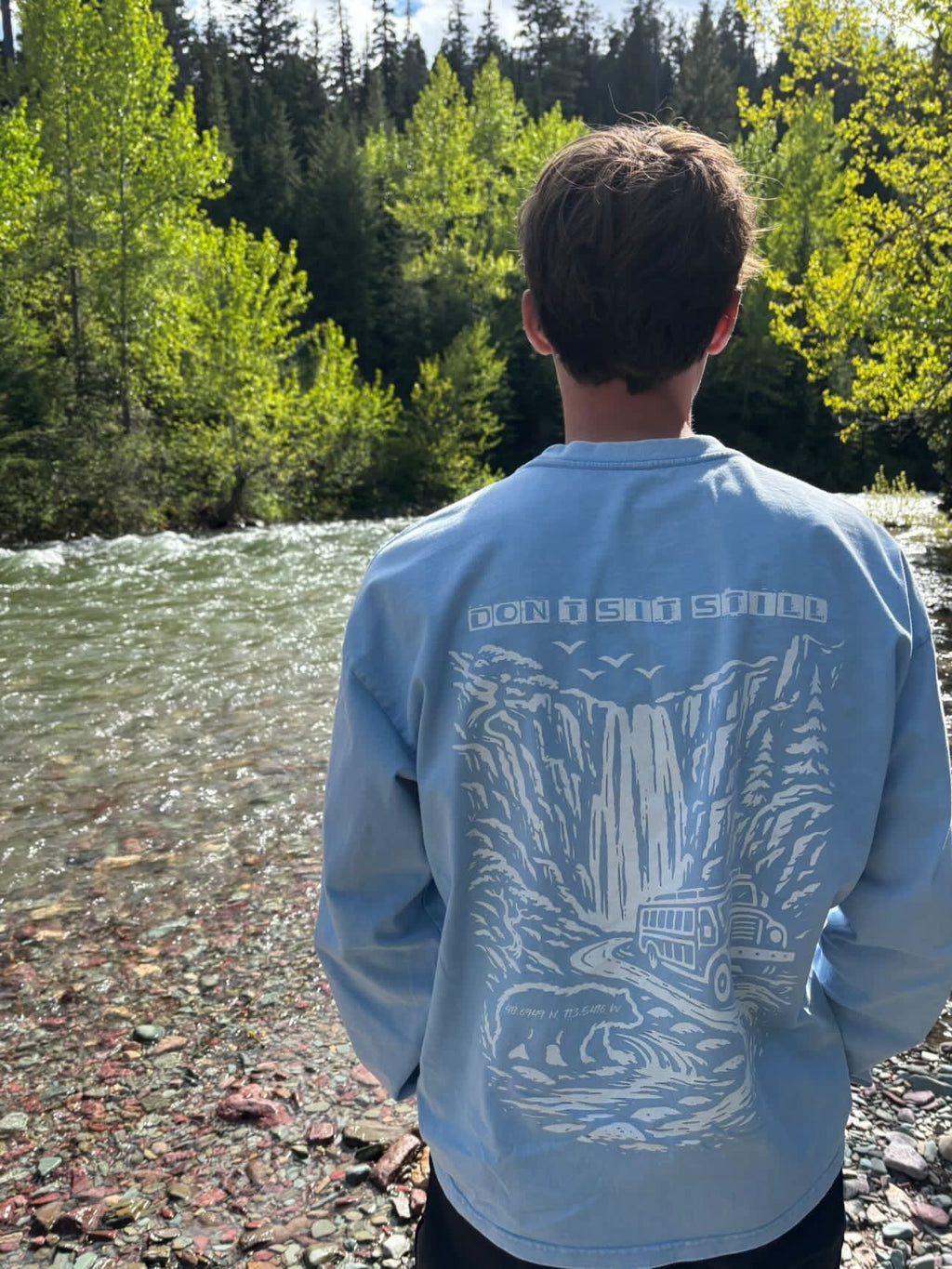 Glacier Park Long Sleeve washed t-shirt