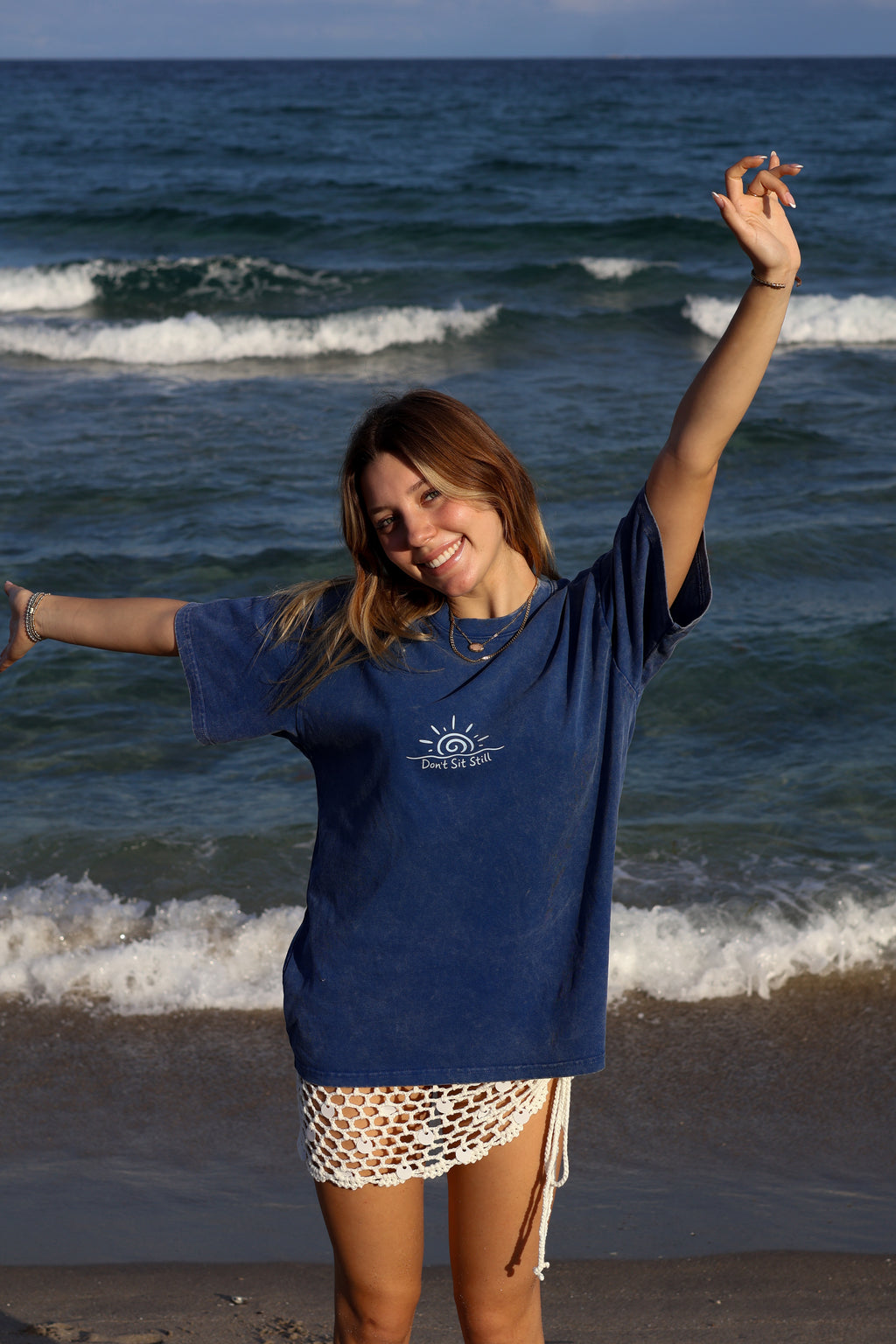 Snow Washed Oversized Molasses Reef T-Shirt