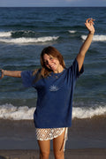 Snow Washed Oversized Molasses Reef T-Shirt