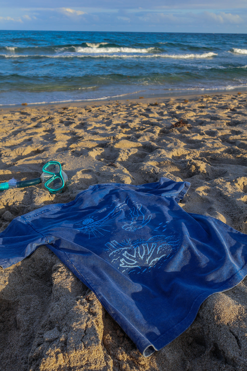 Snow Washed Oversized Molasses Reef T-Shirt
