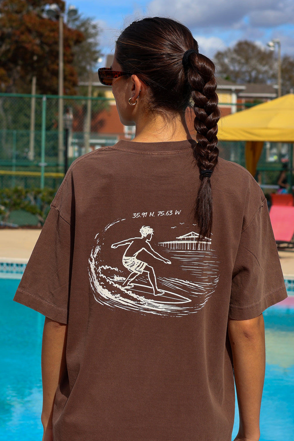 Vintage Washed  Outer Banks Oversized Cotton T-Shirt