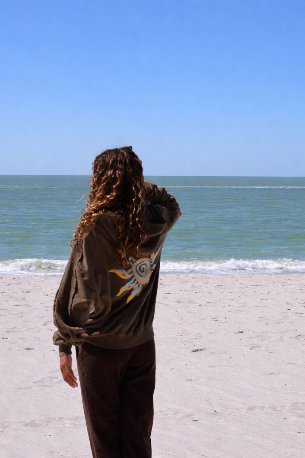 Malibu Ruffled Vintage Zip up
